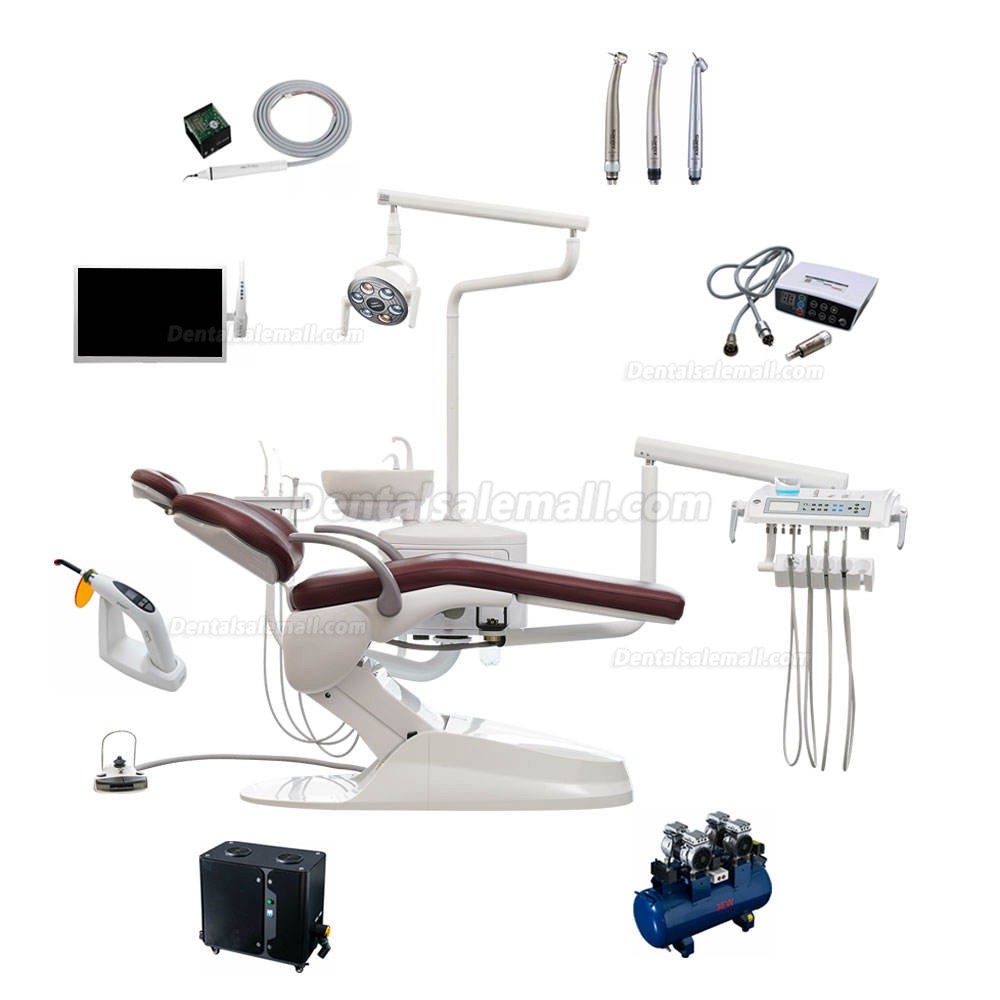 Economic Integrated North American Style Dental Chair Dental Treatment Unit Three Water Filtration M1